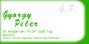 gyorgy piler business card